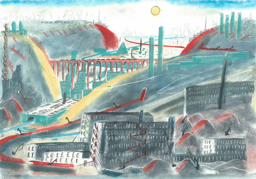 Bright Day (oil and pencil)